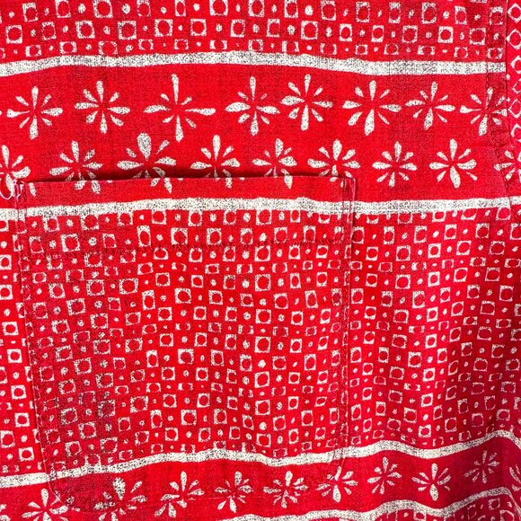 Hurley Shirt Mens XXL Red Floral Tropical Hawaiian Camp Casual Outdoor Preppy - Picture 3 of 12